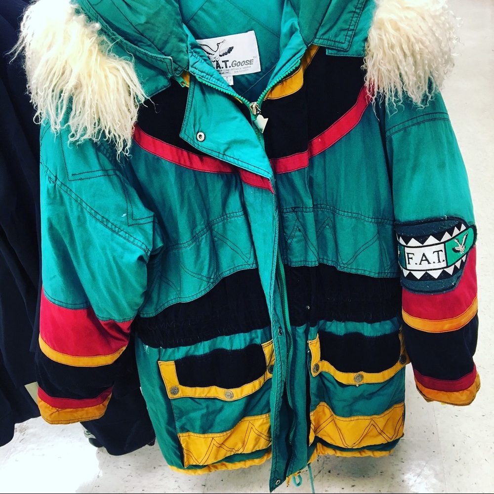 VTG Rare 90’s TRIPLE FAT GOOSE Men M Jacket Coat - Picture 4 of 4